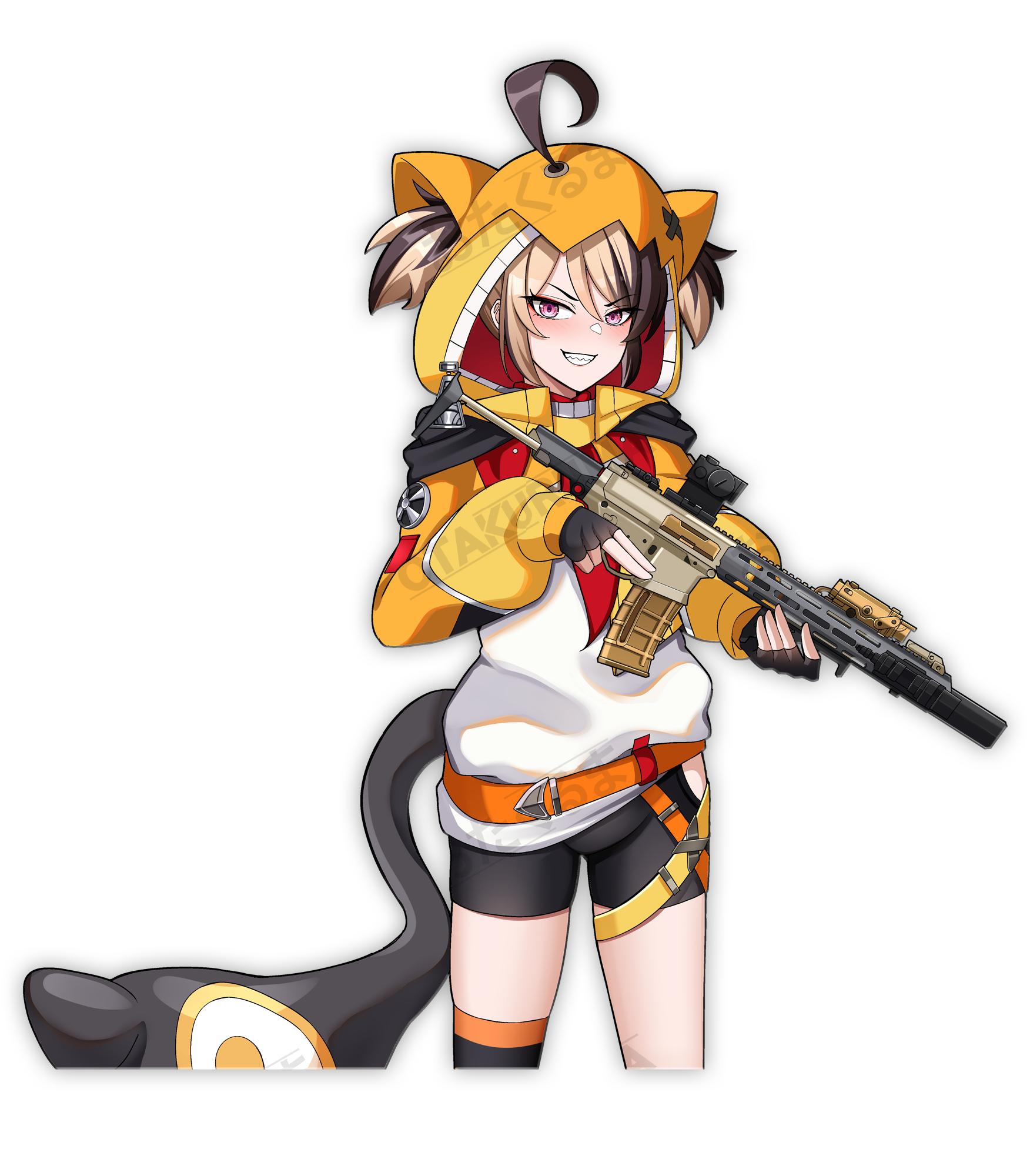 GIGIGU ART. コラボ ベニアズマイモミ ギギグ Anime Peeker and Stickers | Hololive | Gigi 3QTR – Otakuruma