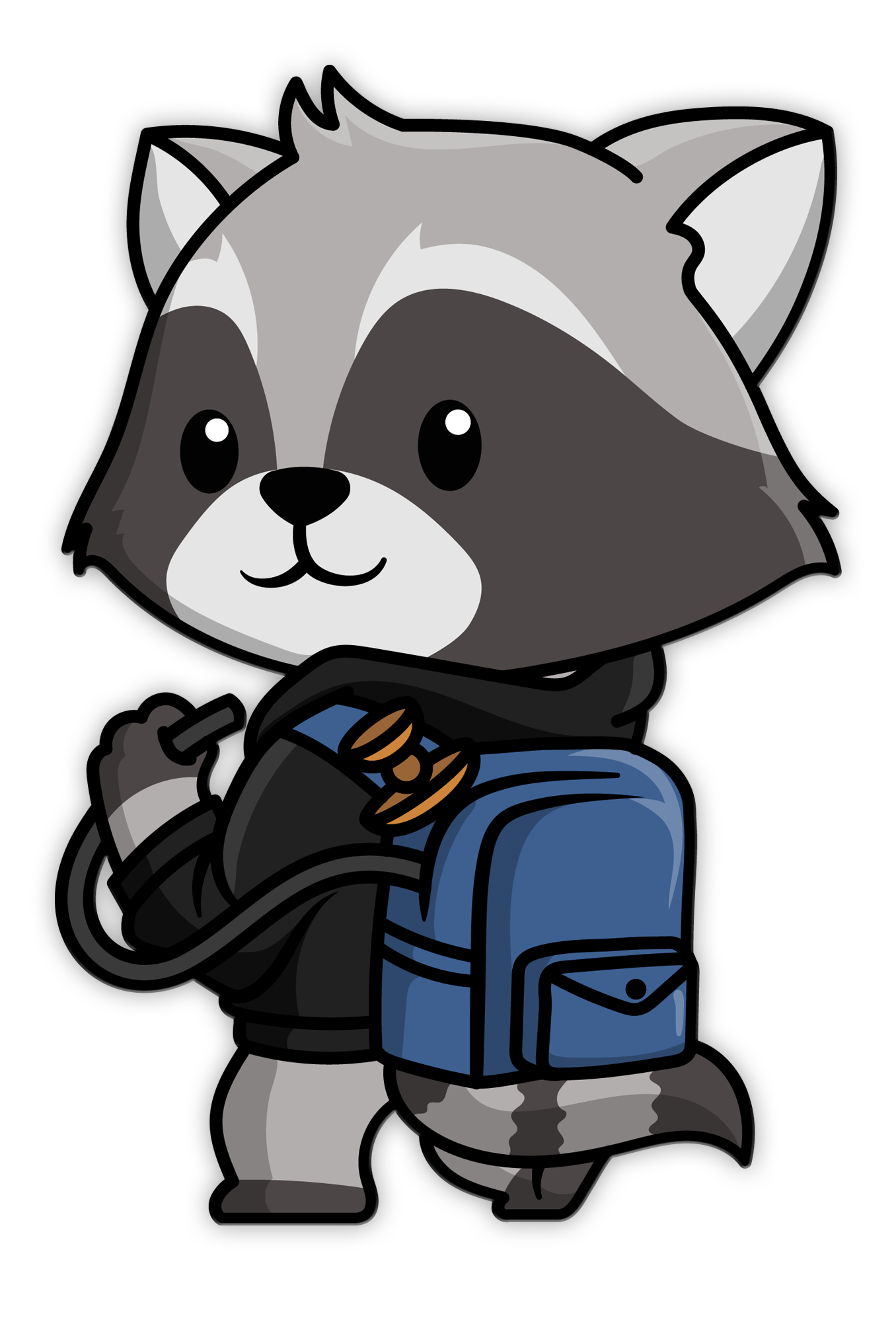 アニメ raccoon Anime Peeker and Stickers | Otakuruma | Raccoon 3QTR