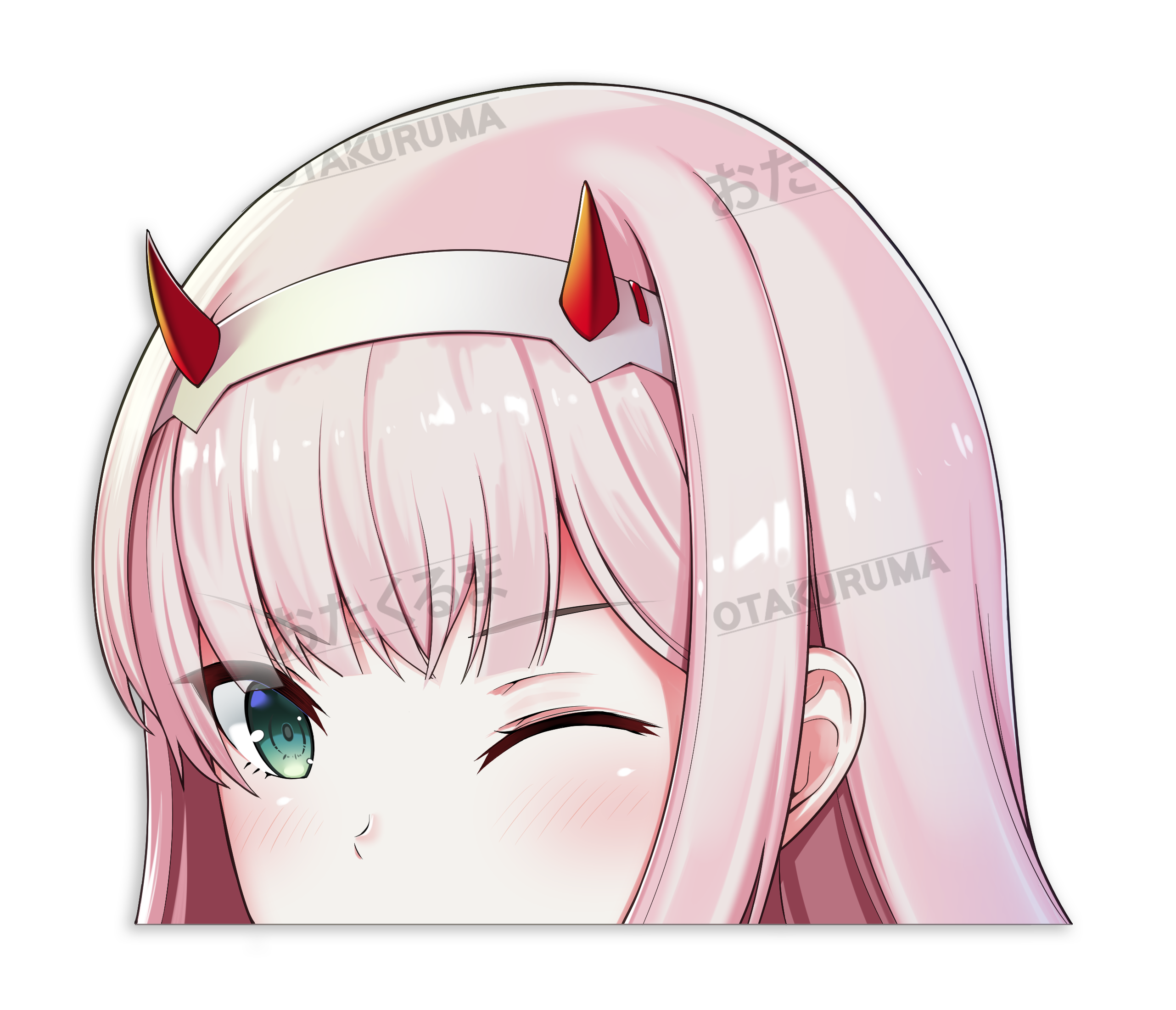 Anime Peeker and Stickers | Darling in the Franxx | Zero Two – Otakuruma