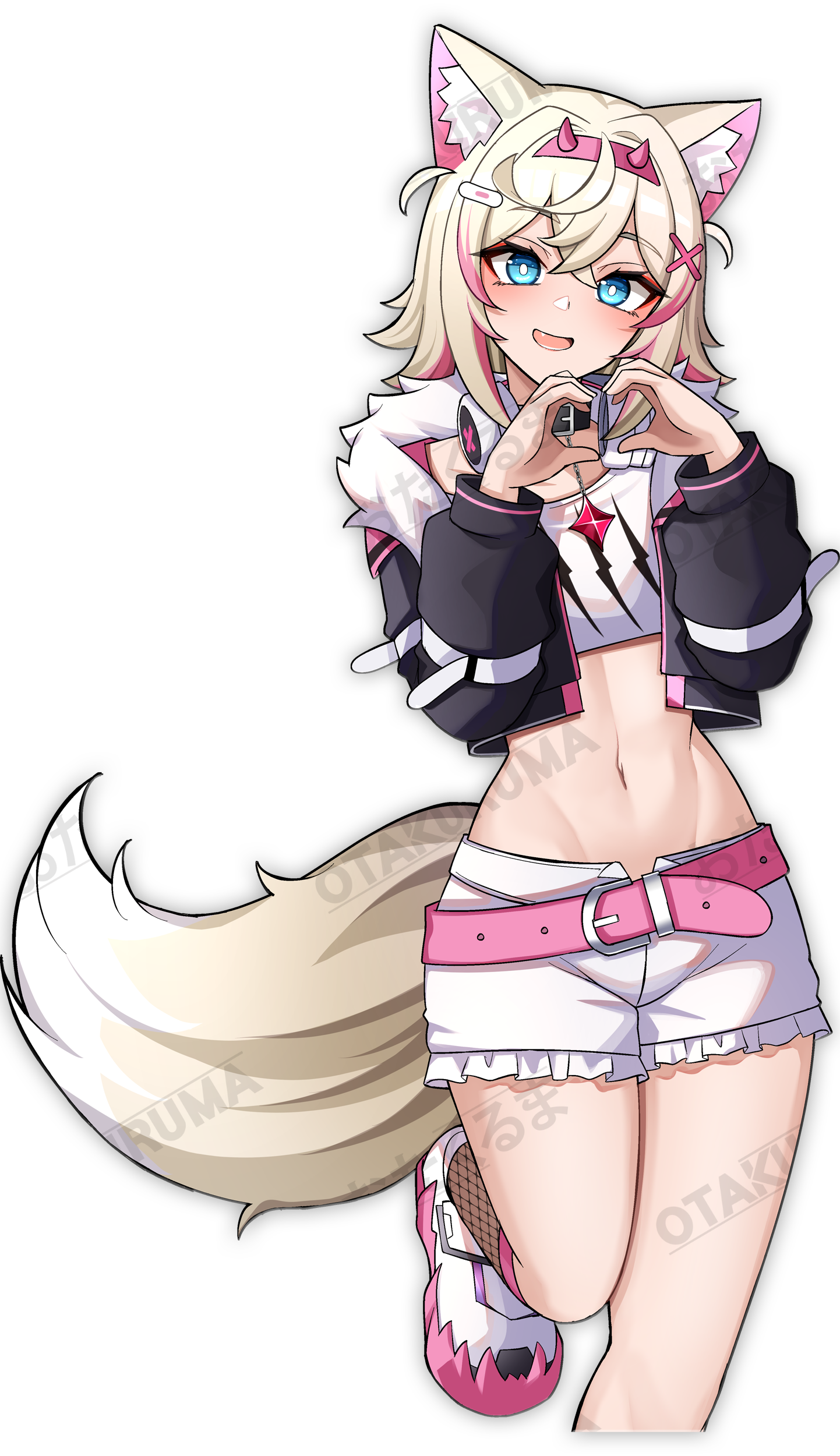 ☆moco☆ Anime Peeker and Stickers | Hololive | Mococo 3QTR – Otakuruma